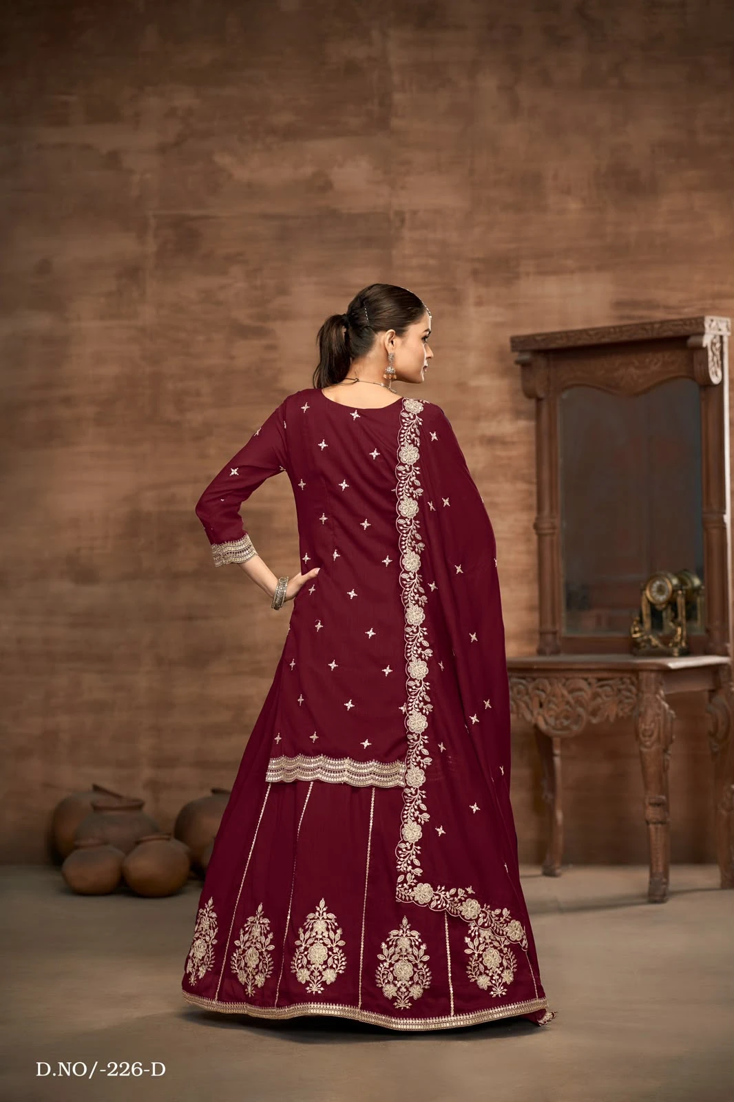 Bespoke Wedding Collection Top With Skirt Aanaya Vol 226 7