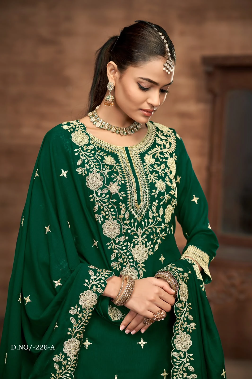 Bespoke Wedding Collection Top With Skirt Aanaya Vol 226 8