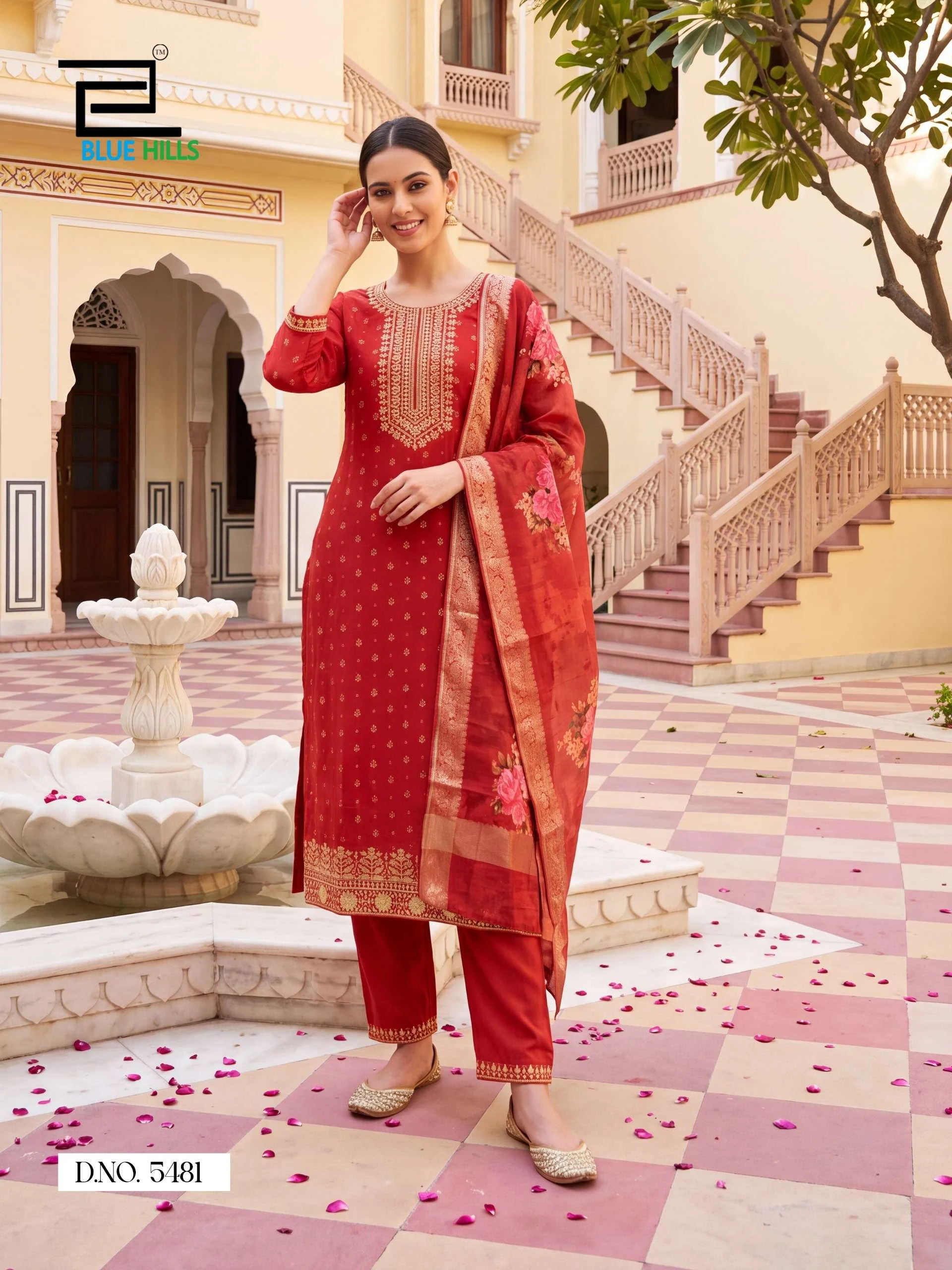 Blue Hills Cherry - Readymade Dress 2
