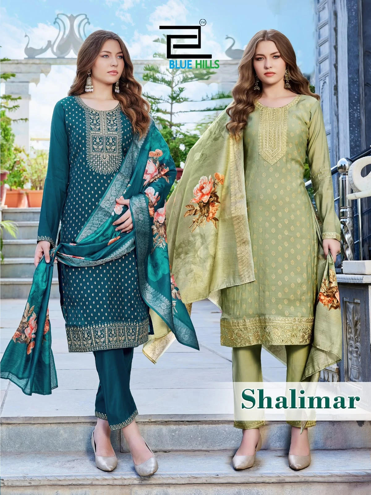 Blue Hills Shalimar Mal Chanderi Suits Collection 1