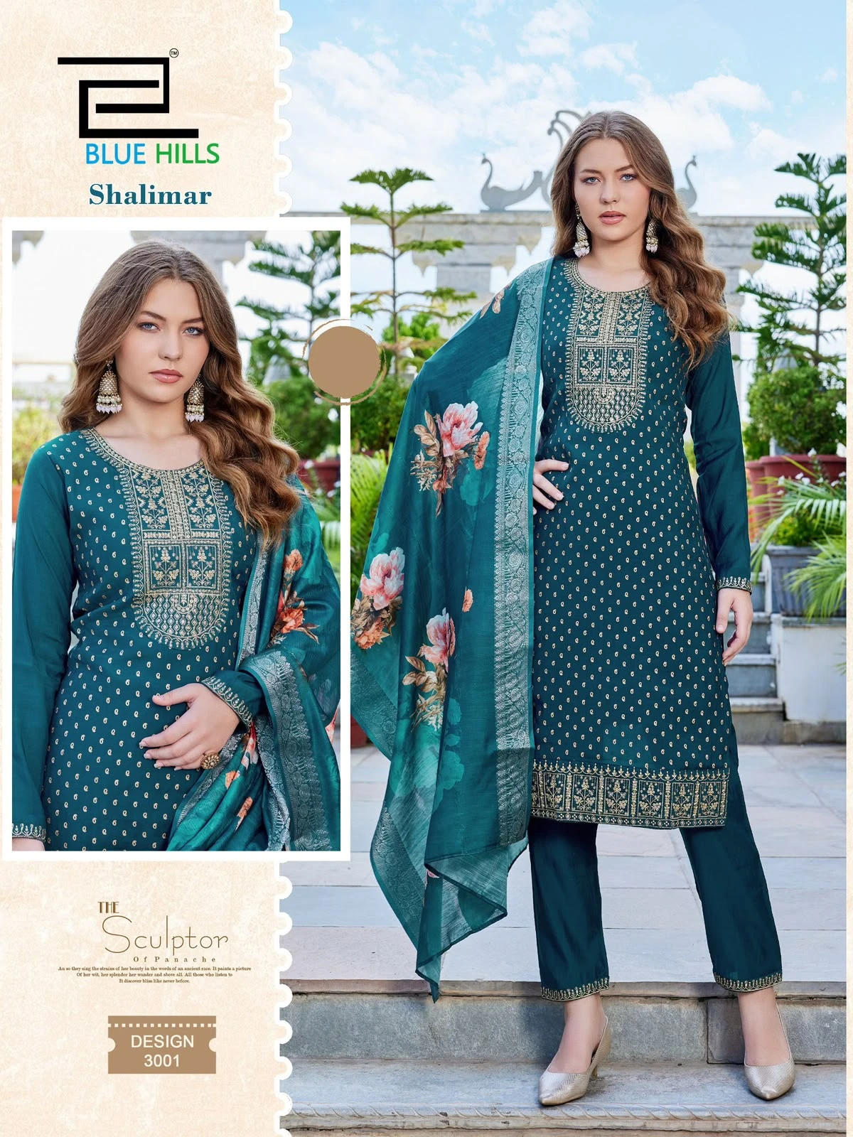 Blue Hills Shalimar Mal Chanderi Suits Collection 5