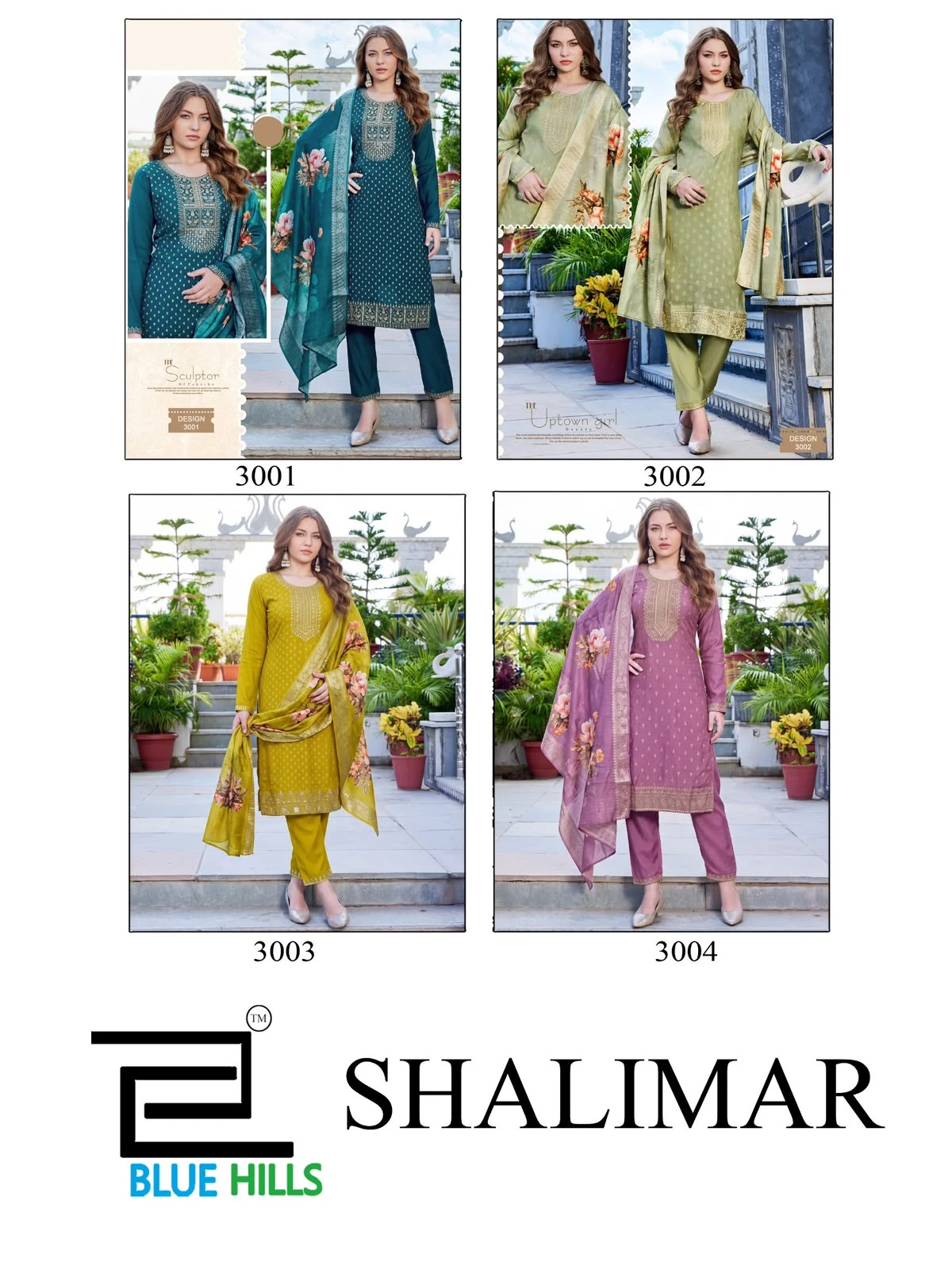 Blue Hills Shalimar Mal Chanderi Suits Collection 6