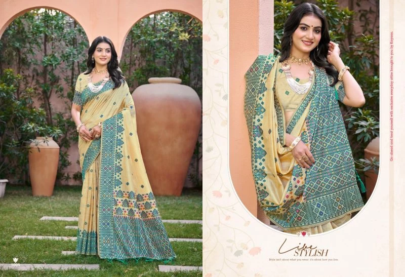Bunawat Anubhavika Assam Silk Sangam Printed Saree Collection 3