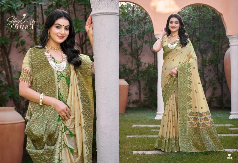 Bunawat Anubhavika Assam Silk Sangam Printed Saree Collection 4