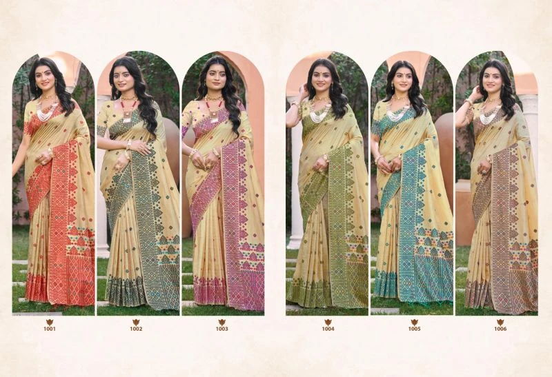 Bunawat Anubhavika Assam Silk Sangam Printed Saree Collection 8