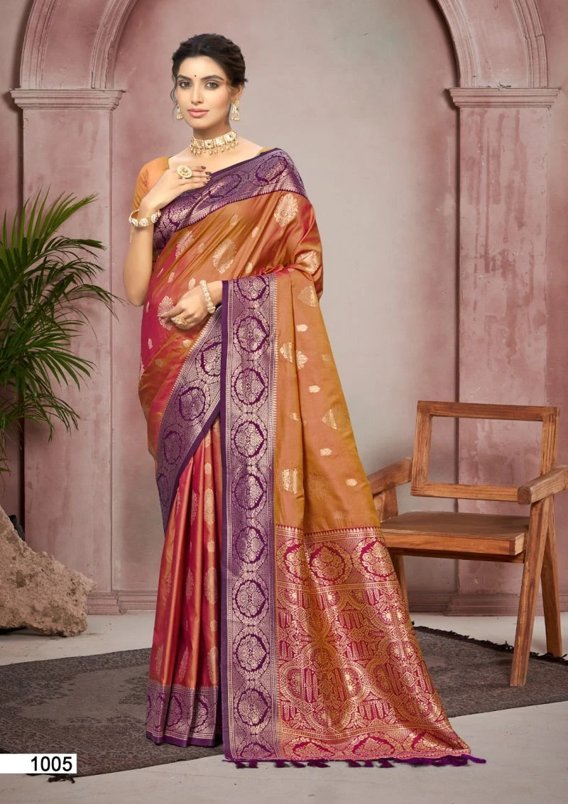 Bunawat Chitra Silk Vol 1 Soft Silk Woven Worked Saree Collection 4