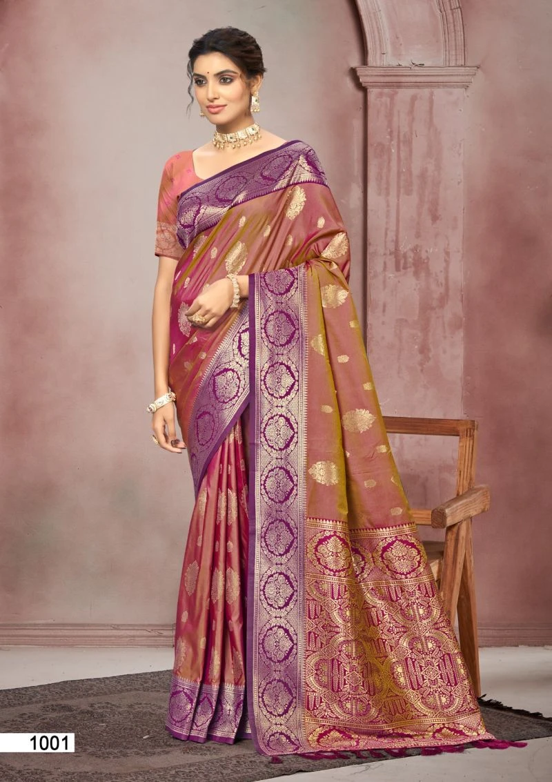 Bunawat Chitra Silk Vol 1 Soft Silk Woven Worked Saree Collection 7