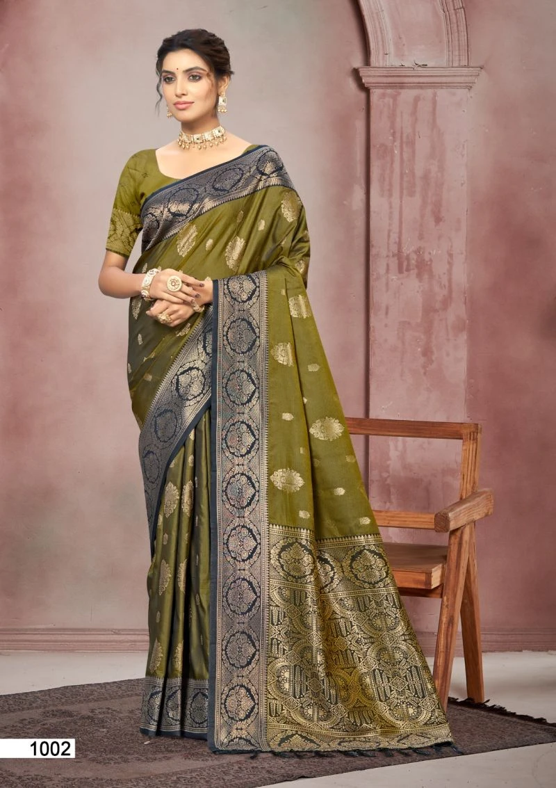 Bunawat Chitra Silk Vol 1 Soft Silk Woven Worked Saree Collection 8