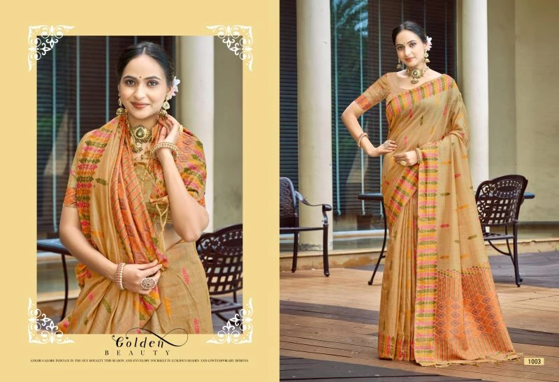 Bunawat Lachaka Silk Assam Silk Sangam Prints Woven Work Saree 2