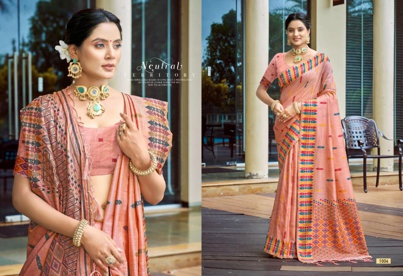 Bunawat Lachaka Silk Assam Silk Sangam Prints Woven Work Saree 3