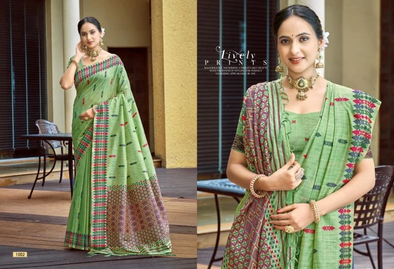 Bunawat Lachaka Silk Assam Silk Sangam Prints Woven Work Saree 5