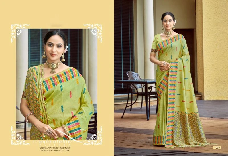 Bunawat Lachaka Silk Assam Silk Sangam Prints Woven Work Saree 6
