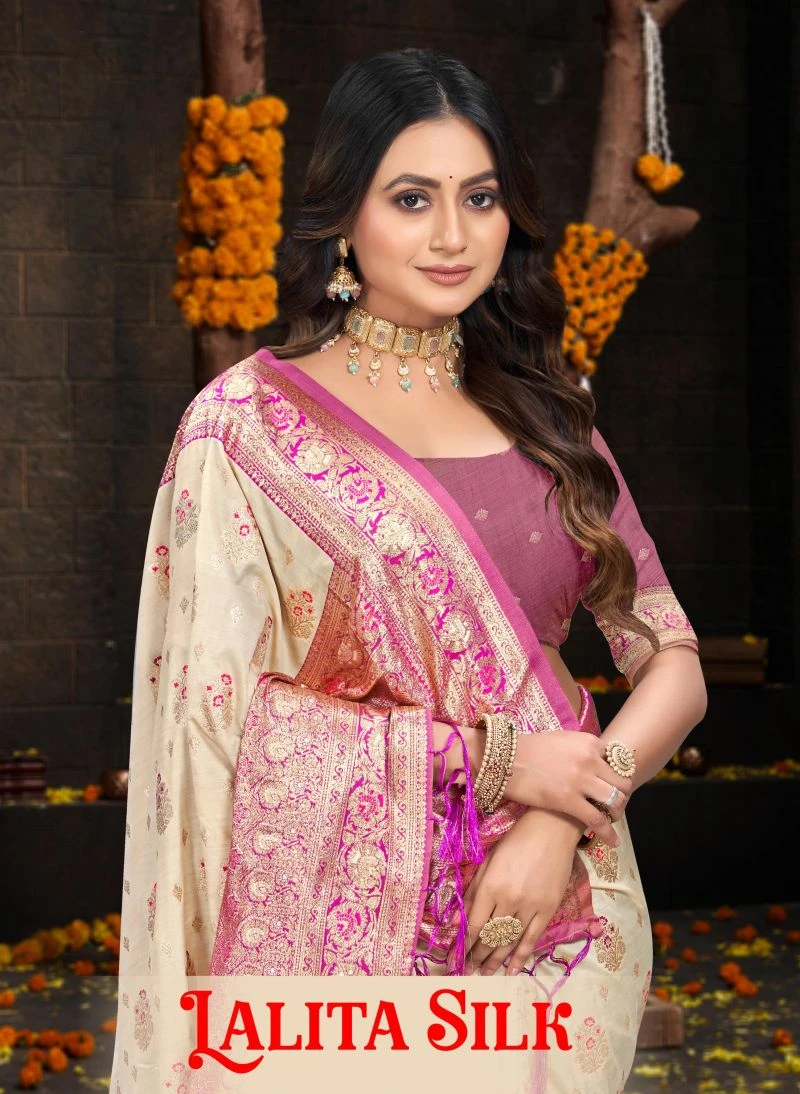 Bunawat Lalita Silk Sangam Prints Silk Festival Saree Collection