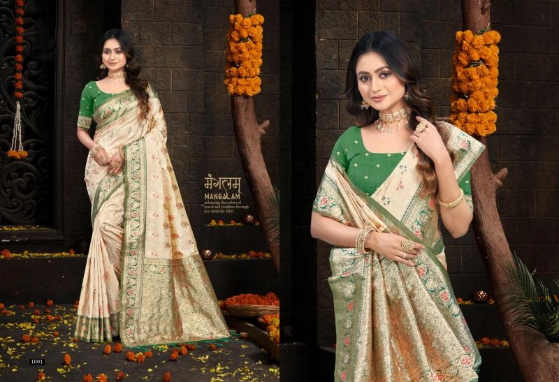 Bunawat Lalita Silk Sangam Prints Silk Festival Saree Collection 2