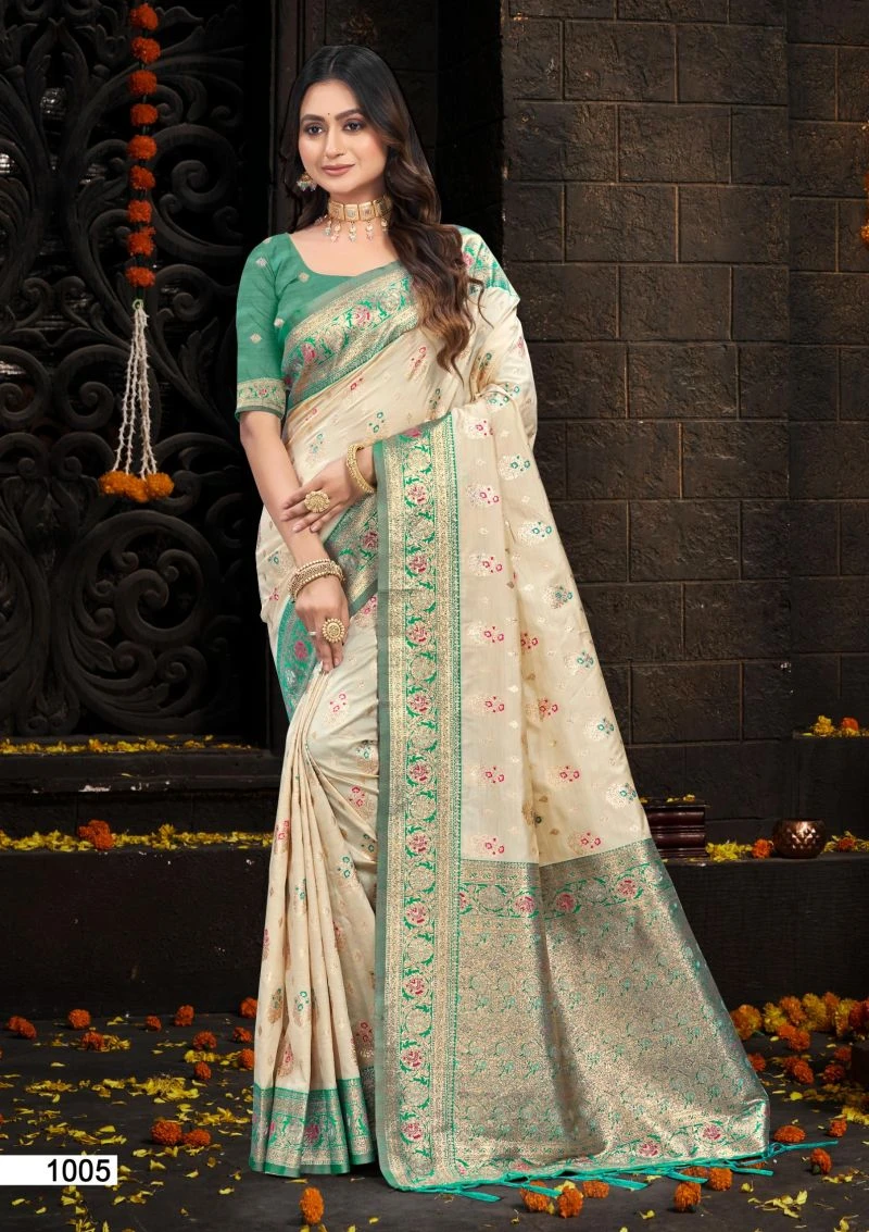 Bunawat Lalita Silk Sangam Prints Silk Festival Saree Collection 7