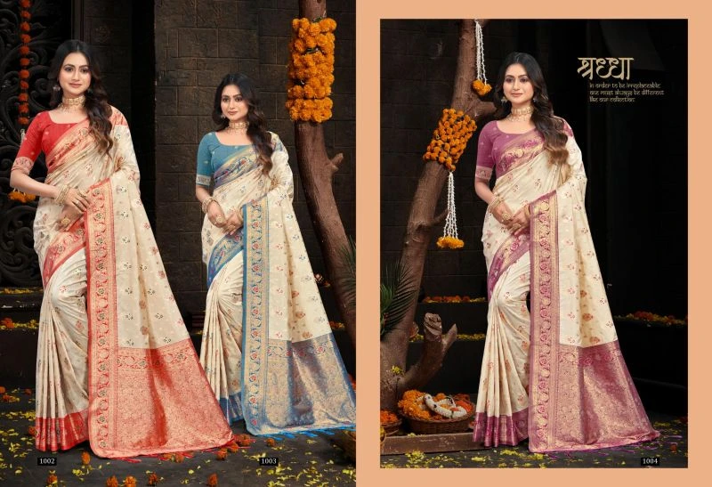 Bunawat Lalita Silk Sangam Prints Silk Festival Saree Collection 8