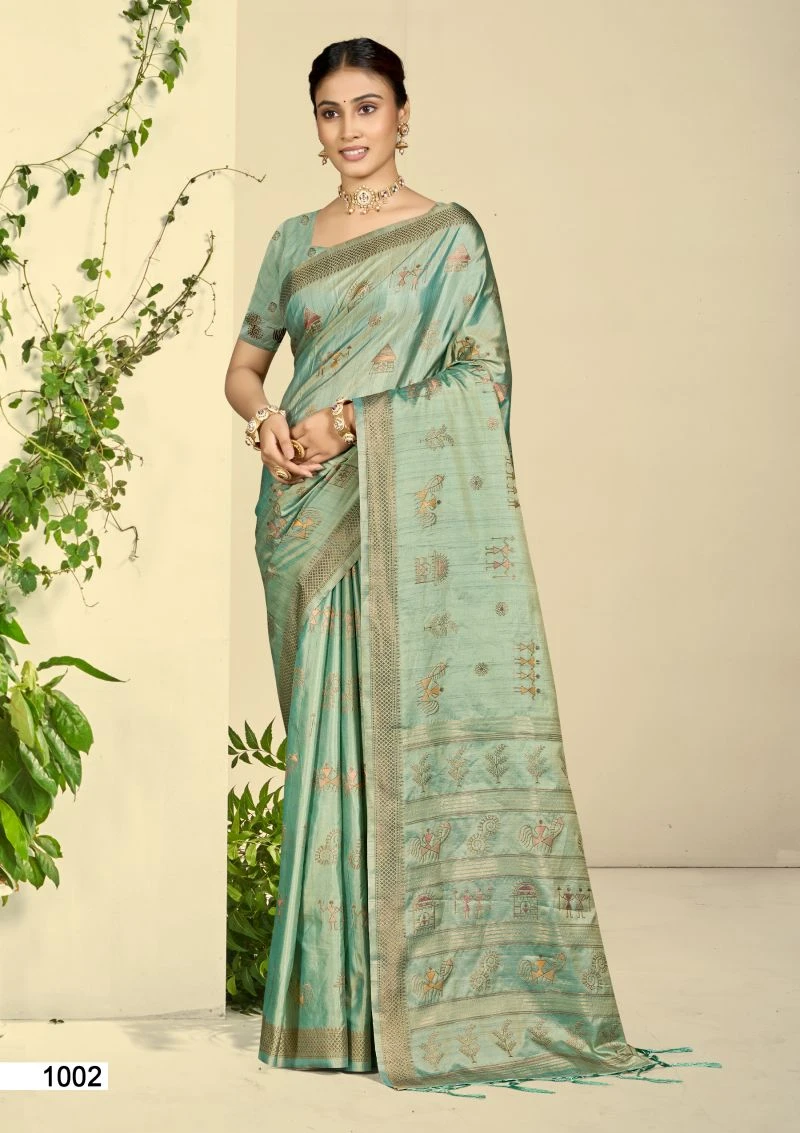 Bunawat Pure Silk Sangam Prints Pure Silk Woven Work Saree 3
