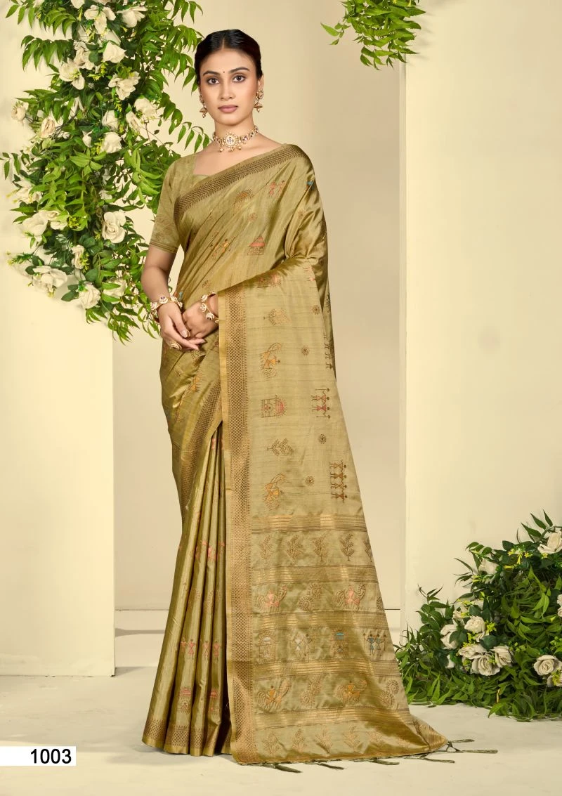 Bunawat Pure Silk Sangam Prints Pure Silk Woven Work Saree 4