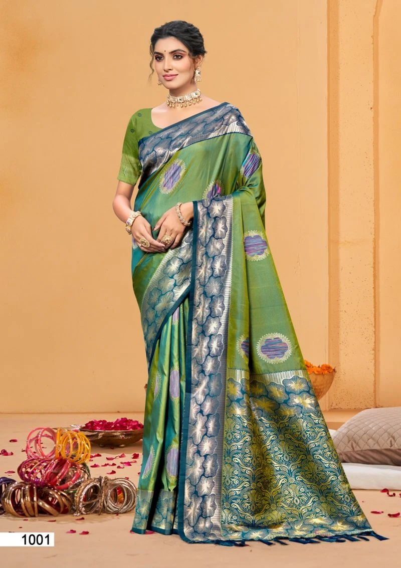 Bunawat Rangraz 2 Soft Silk Sangam Prints Woven Work Saree 4