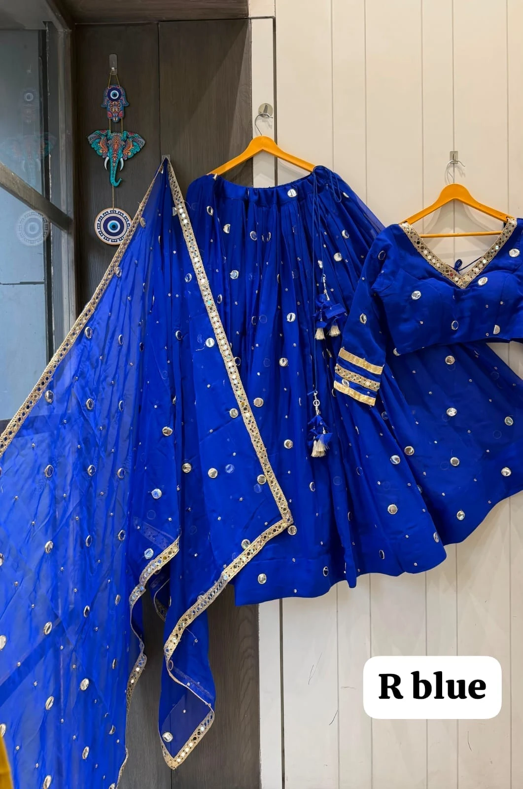 Daya Pure Fox Georgette Lehenga Choli With Heavy Computer Mirror Work 13