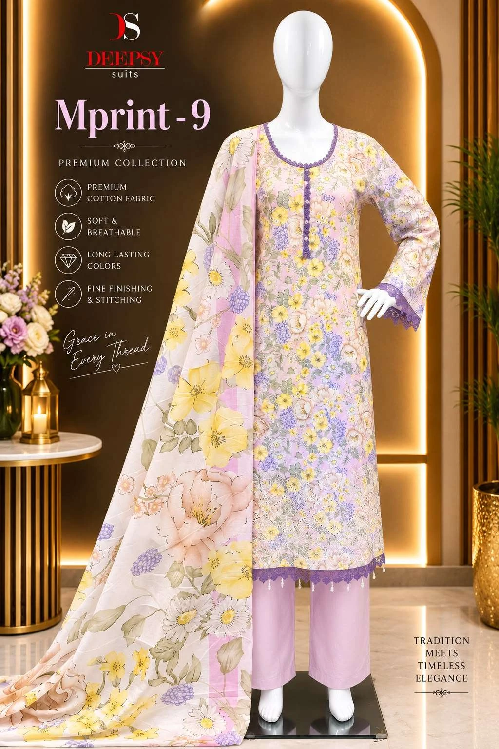 Deepsy Suits Maria B M Print Vol 9 Ready Made Collection - Readymade Dress 7