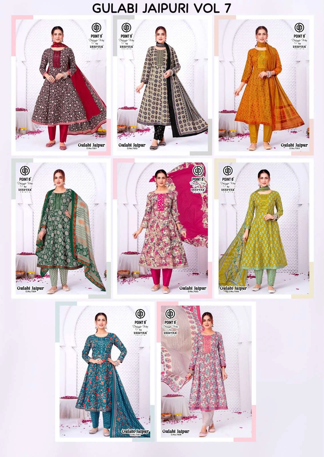 Deeptex Print Gulabi Jaipuri Vol 7 - Readymade Dress 10