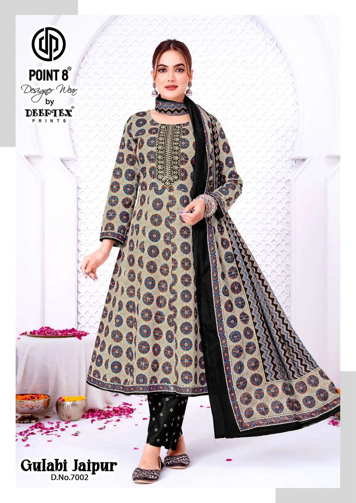Deeptex Print Gulabi Jaipuri Vol 7 - Readymade Dress 3