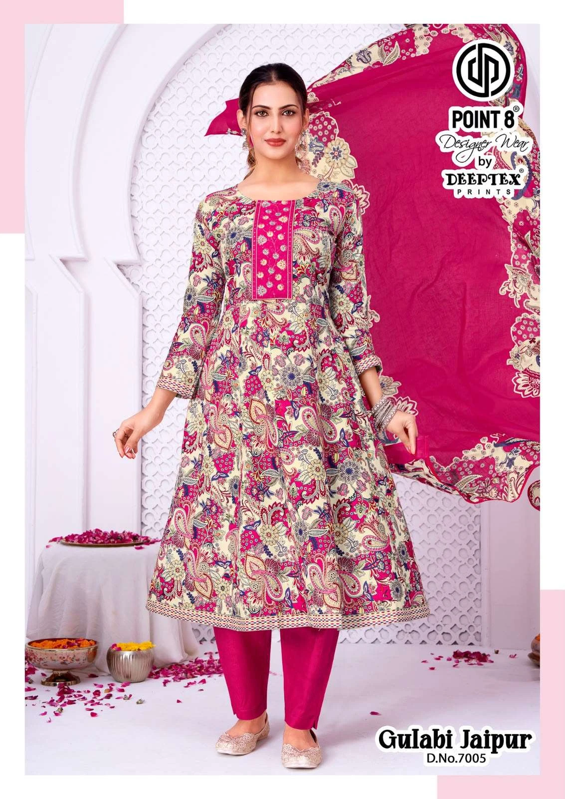 Deeptex Print Gulabi Jaipuri Vol 7 - Readymade Dress 4