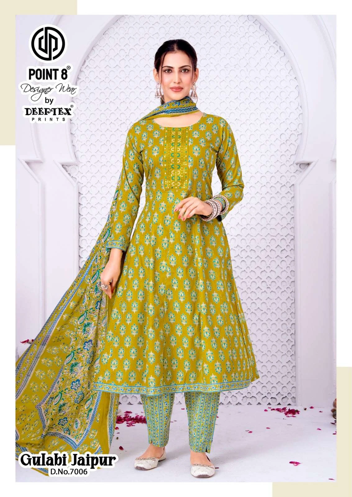 Deeptex Print Gulabi Jaipuri Vol 7 - Readymade Dress 7