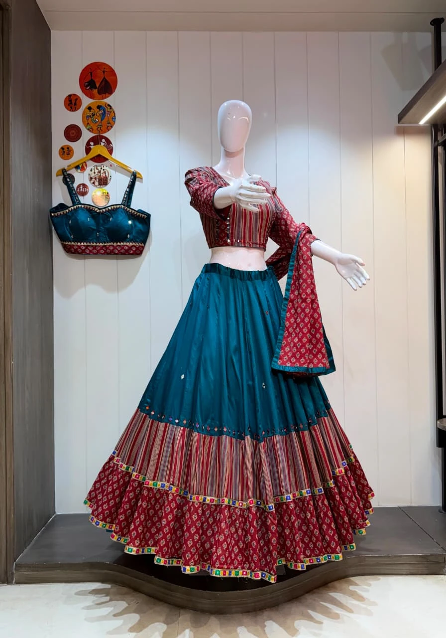 Double Blouse Pure Jaam Cotton Lehenga Choli With Heavy Kalamkari Print 2