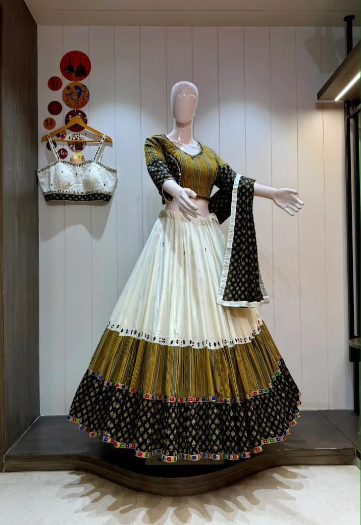 Double Blouse Pure Jaam Cotton Lehenga Choli With Heavy Kalamkari Print 3