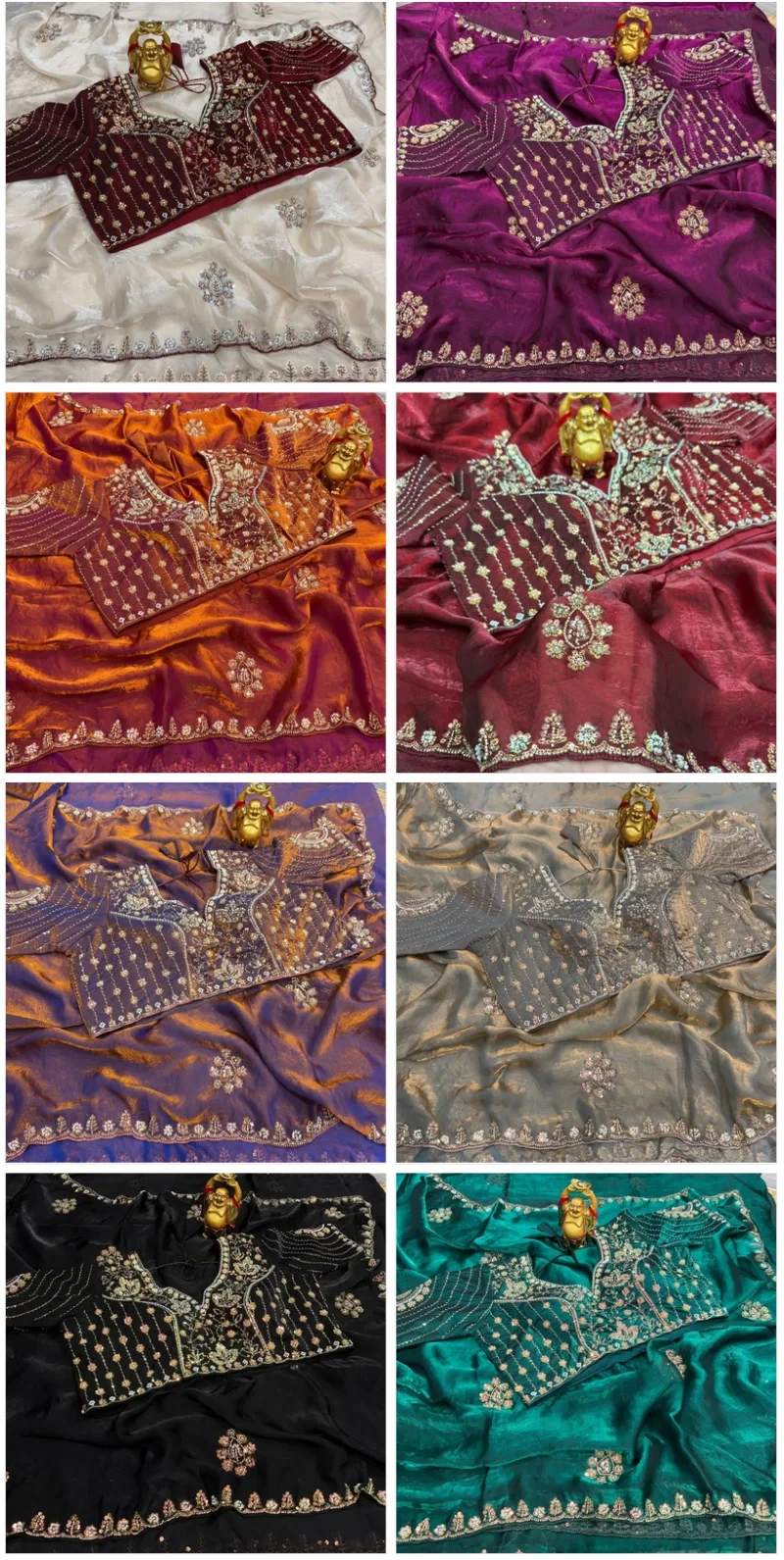 Ds 835 Space Silk Cutdana Handworked Saree Collection 10