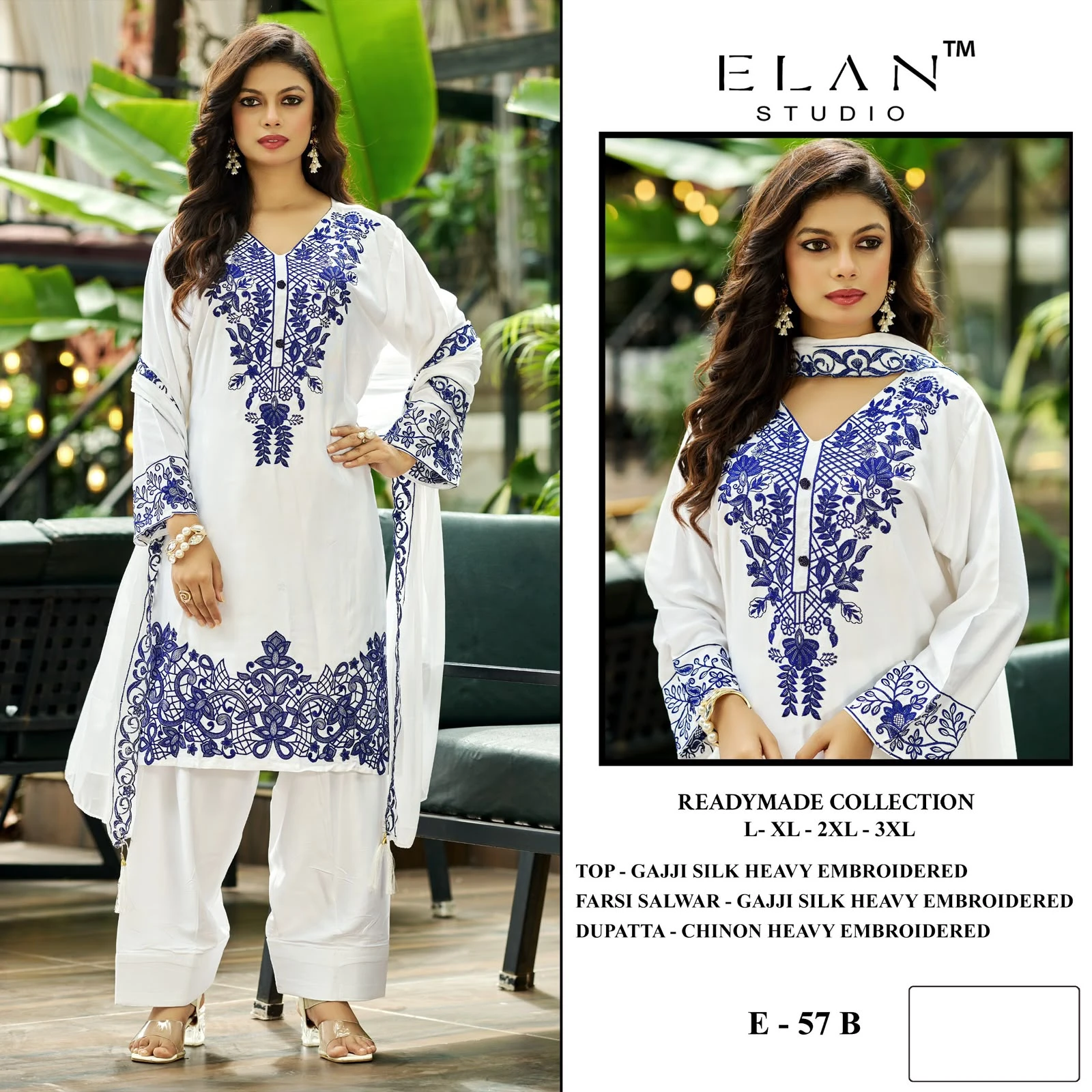 Elan Studio Gajji Silk Embroidered Pakistani Salwar Suits Collection 6