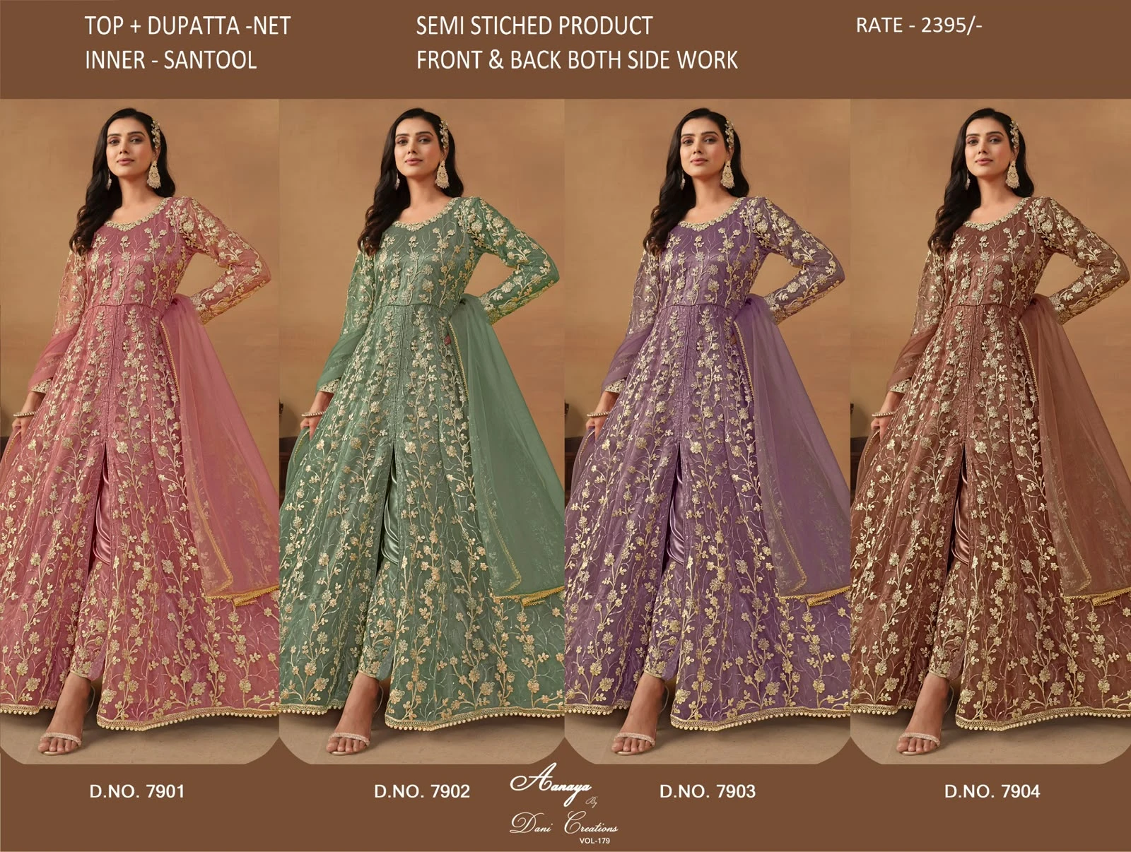 Embroidered Readymade Aanaya Vol-179 Wedding Wear Collection 7