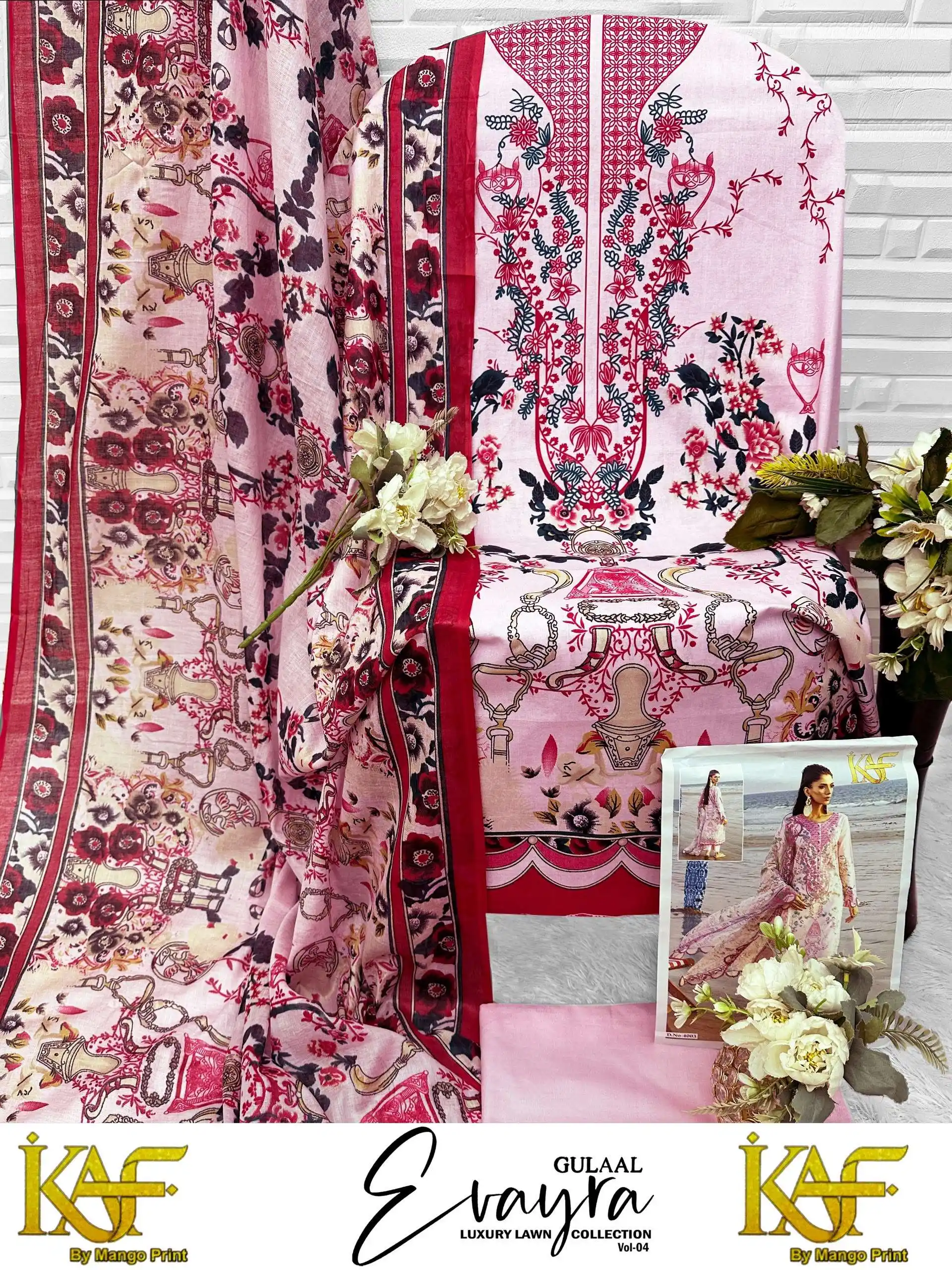 Evayra Gulaal Luxury Lawn Collection Vol 4 11