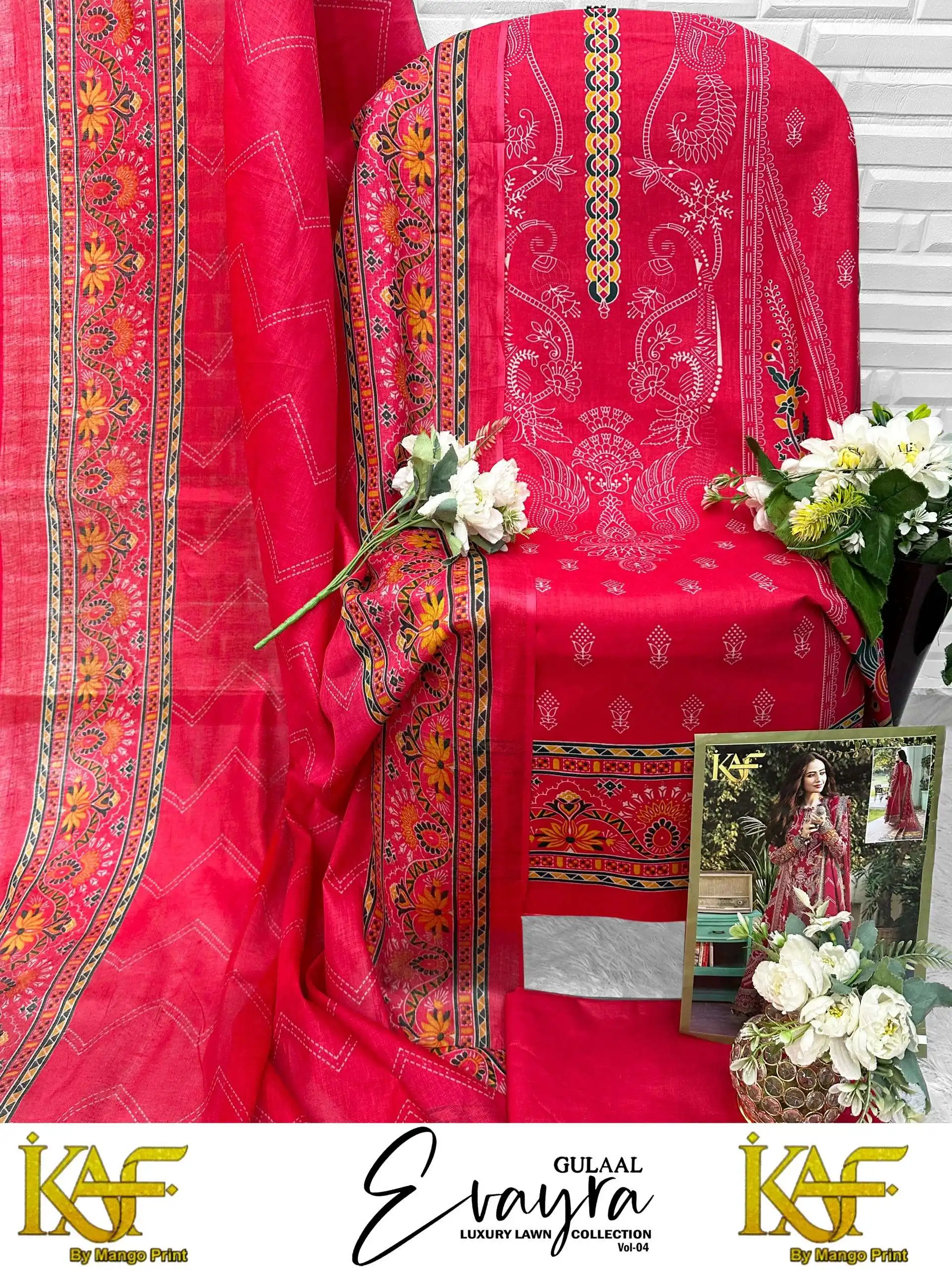 Evayra Gulaal Luxury Lawn Collection Vol 4 13