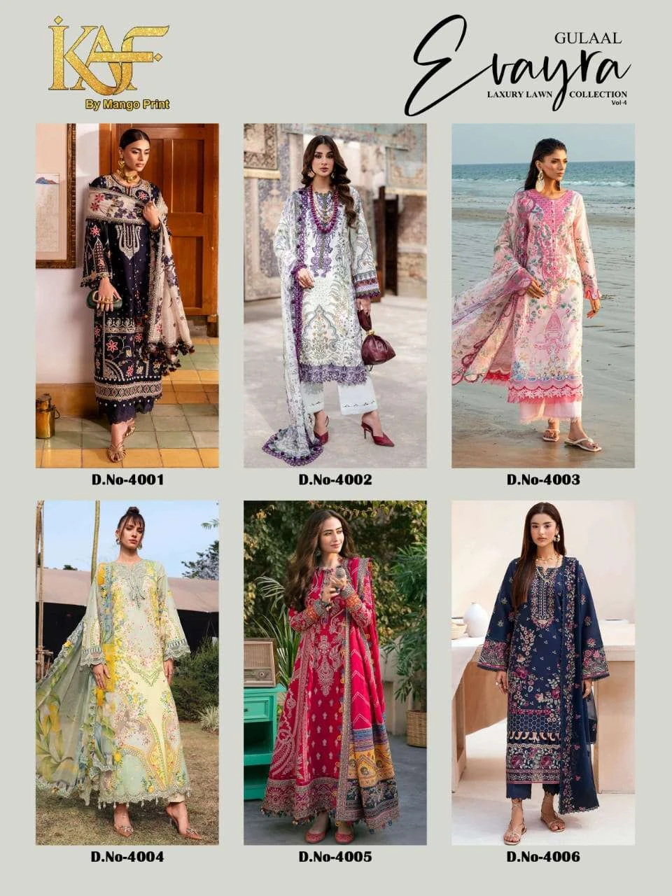 Evayra Gulaal Luxury Lawn Collection Vol 4 6
