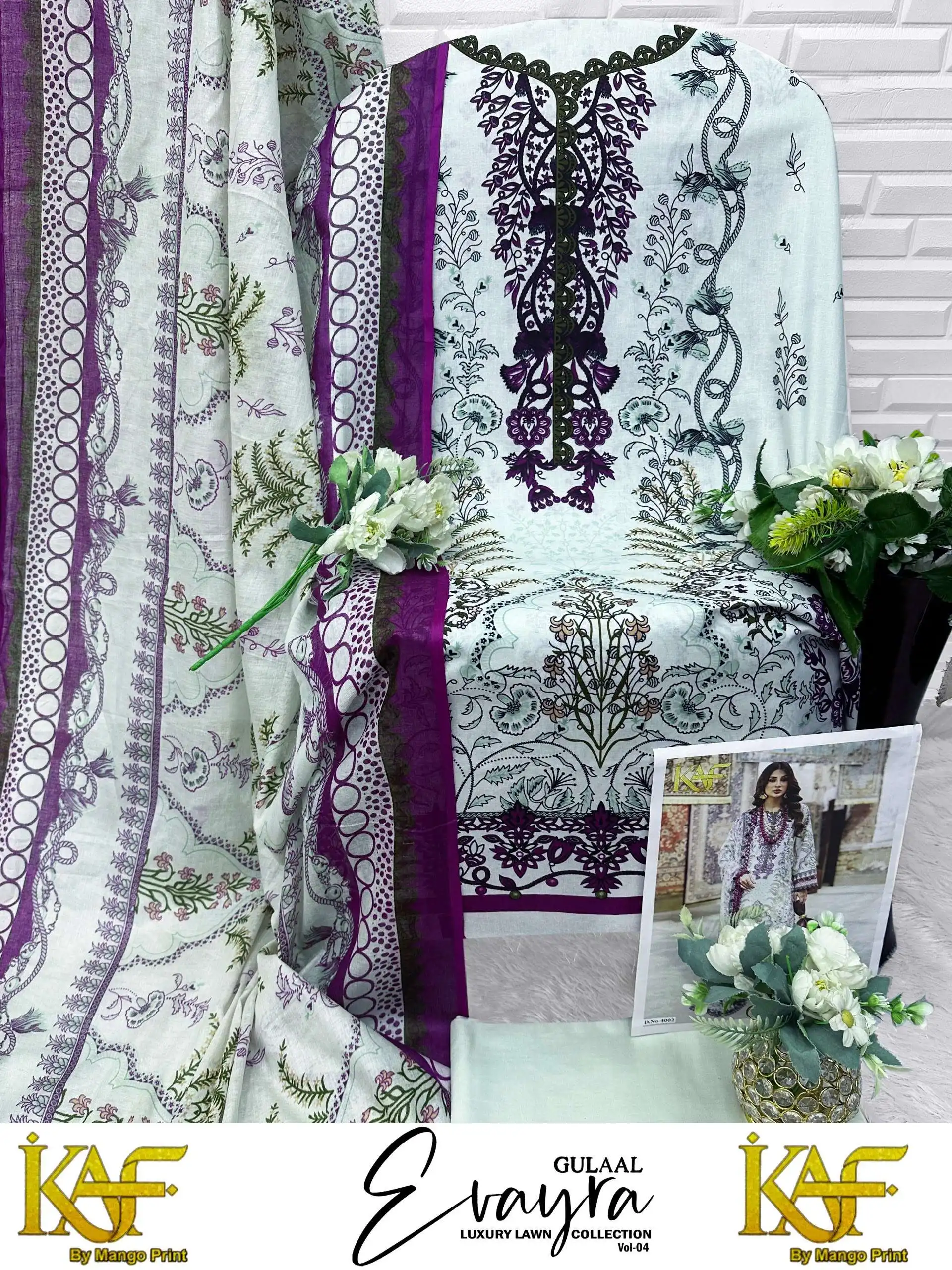 Evayra Gulaal Luxury Lawn Collection Vol 4 7