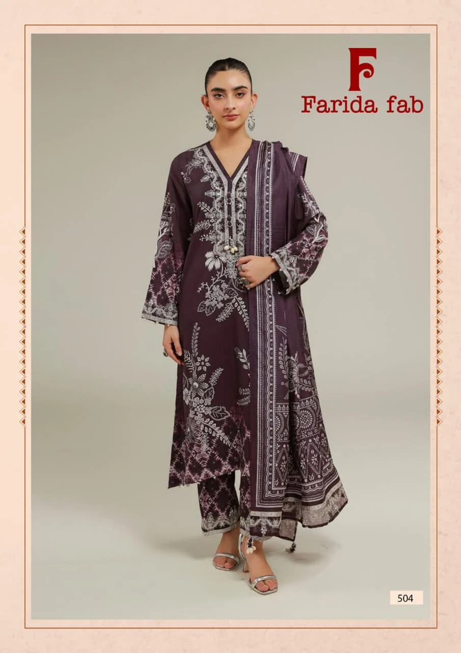 Farida Fab Elaaf Vol-5 Pakistani Suit Design Collection 4