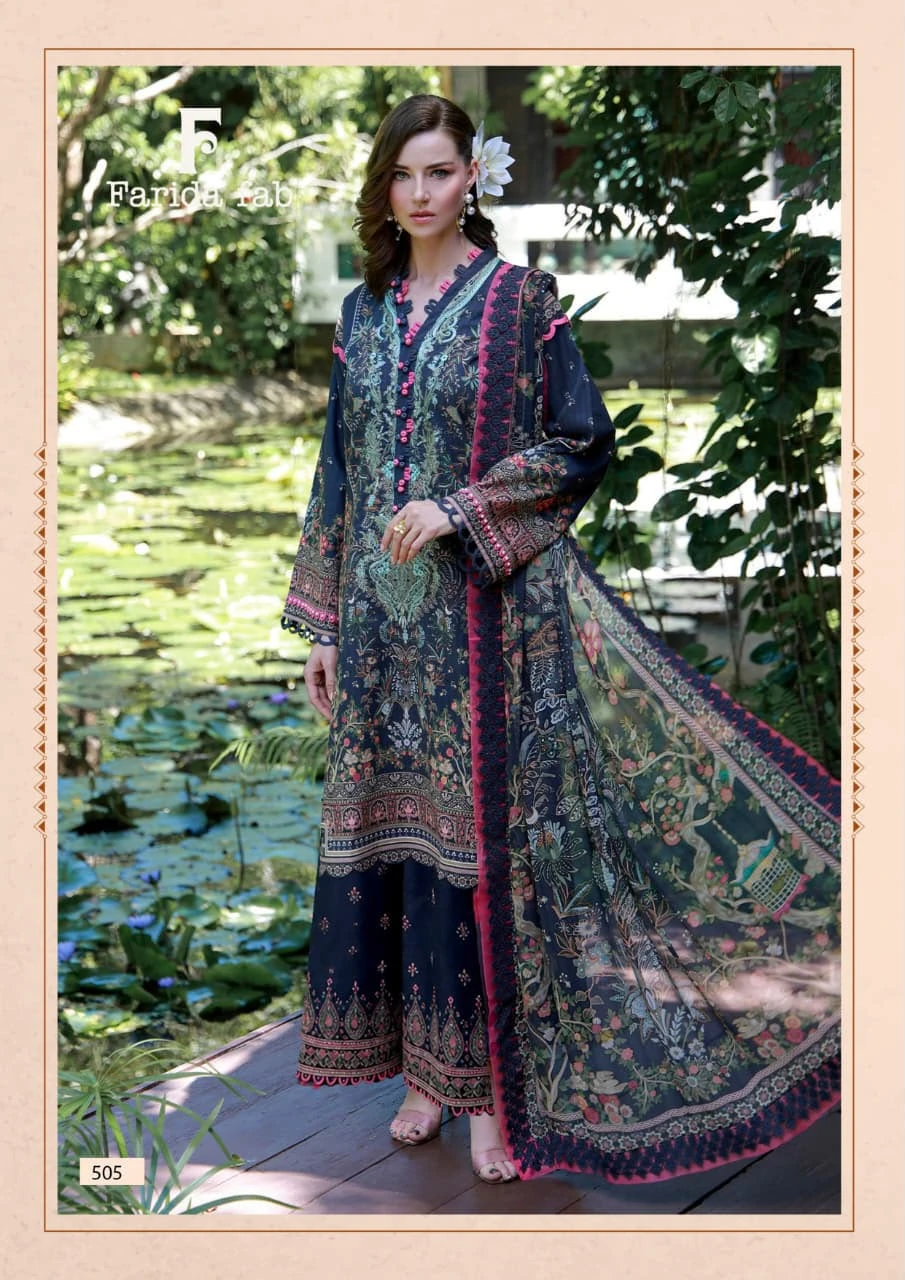 Farida Fab Elaaf Vol-5 Pakistani Suit Design Collection 7