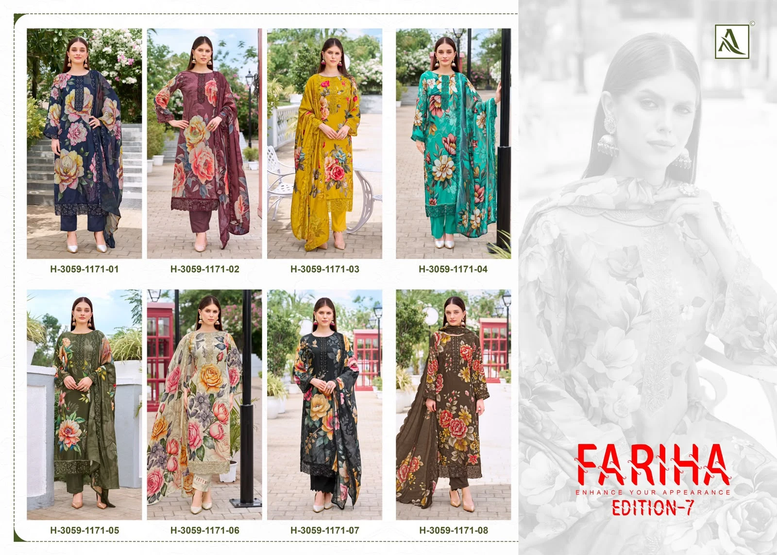 Alok Suit Fariha 7 Maslin Digital Designer Print Suit With Embroidery Work 10