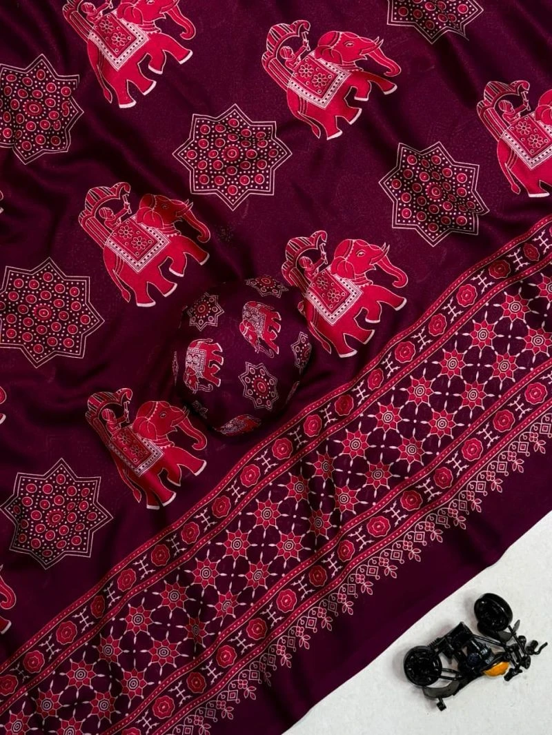 Hasti Vastra Georgette Printed Saree Collection 6