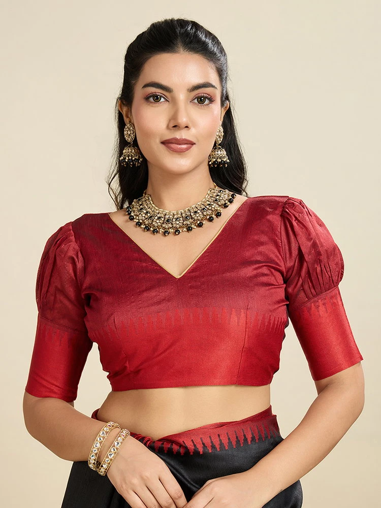 Jf 2584 Raw Silk Temple Woven Border Saree Collection 11