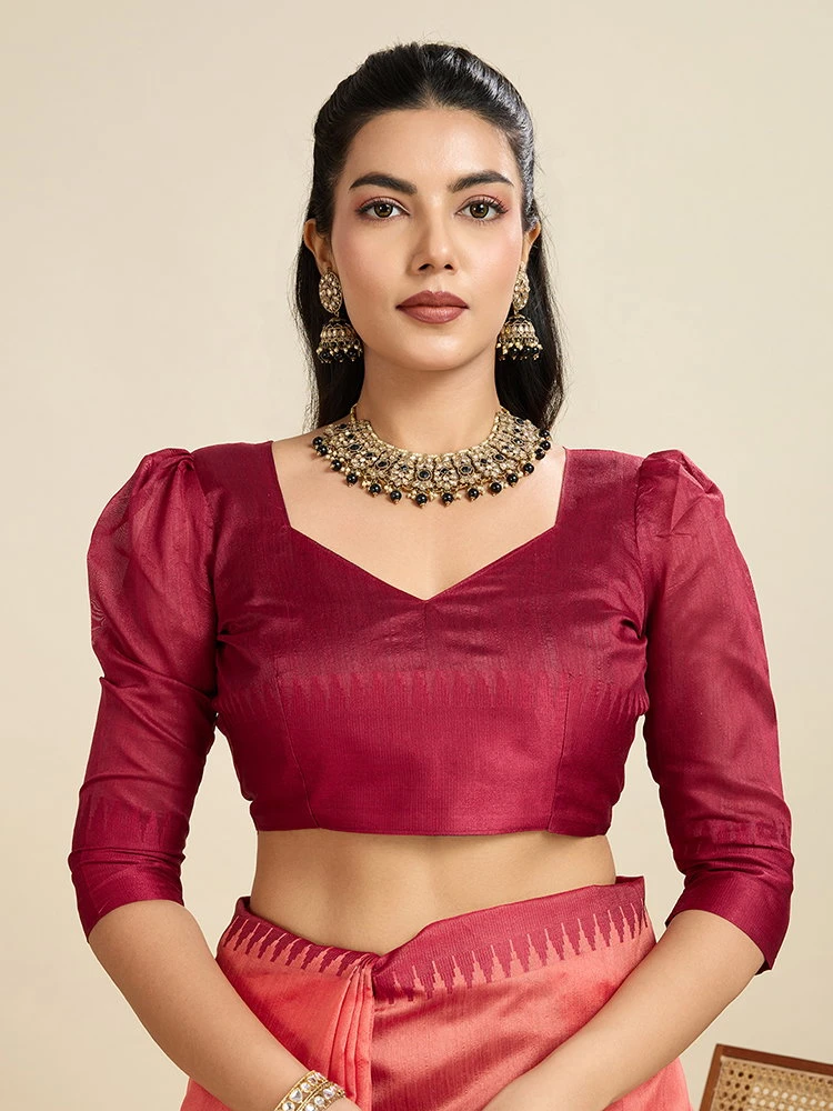 Jf 2584 Raw Silk Temple Woven Border Saree Collection 4