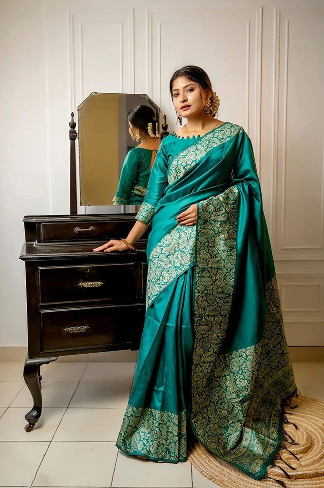 Jf 2596 Handloom Raw Silk Woven Designer Saree With Blouse Collection 13