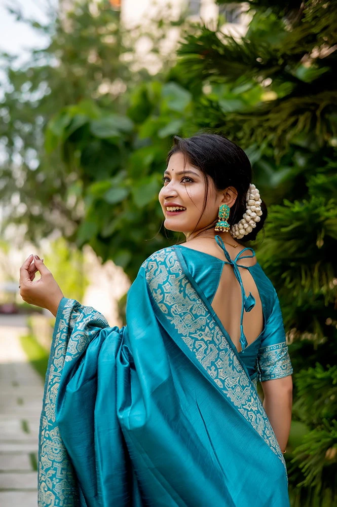 Jf 2596 Handloom Raw Silk Woven Designer Saree With Blouse Collection 25