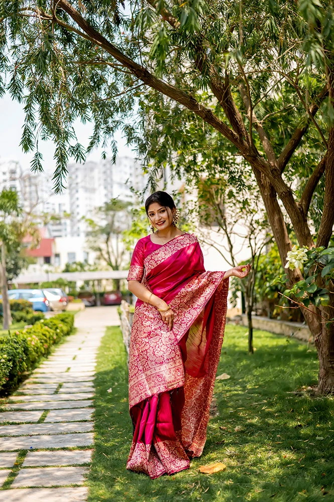 Jf 2596 Handloom Raw Silk Woven Designer Saree With Blouse Collection 7
