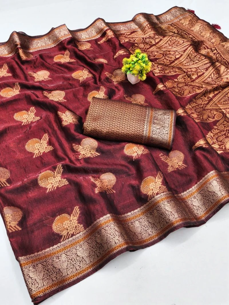 Kanji Queen Soft Banarasi Silk Zari Weaving Saree Collection 2