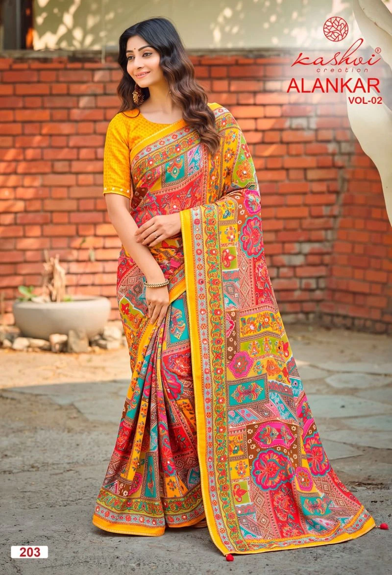 Kashvi Alankar Vol 2 Shine Silk with Glass Work Saree Collection 4