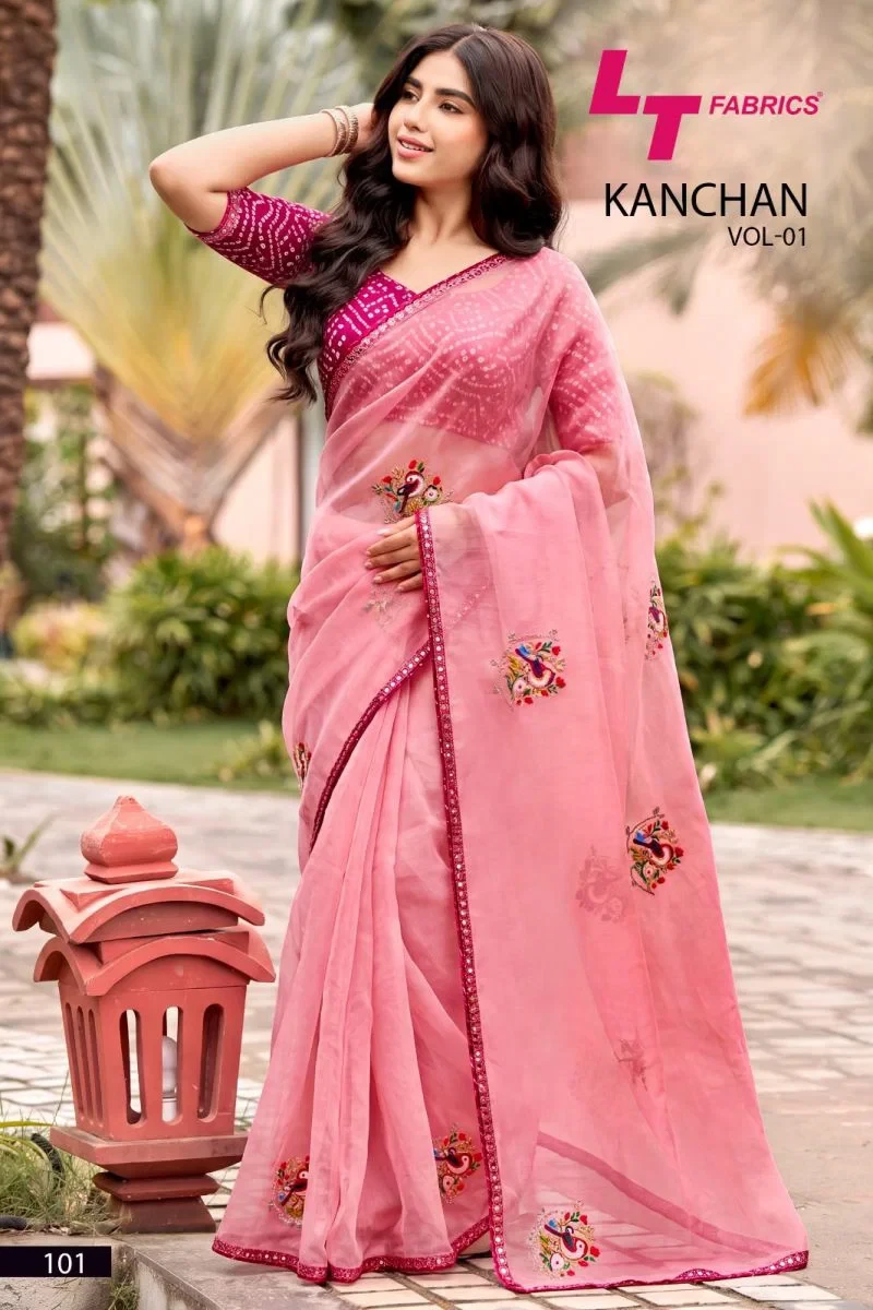 Kashvi Kanchan Vol 1 Linen Cotton Embroidery Work Saree Collection 6